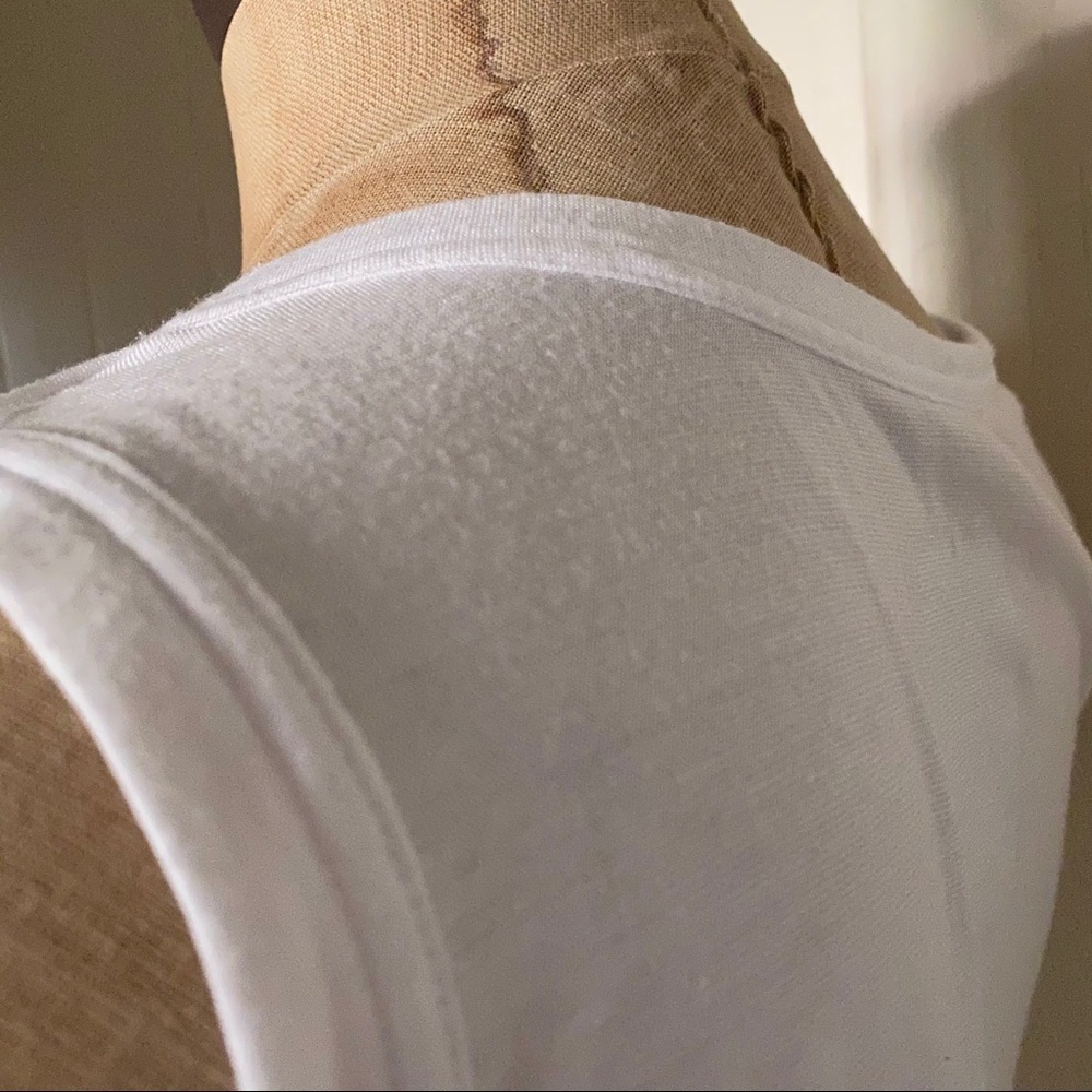 SACAI x NIKE sz S Tank Top White Volt Lace NIKELAB - Picture 6 of 14